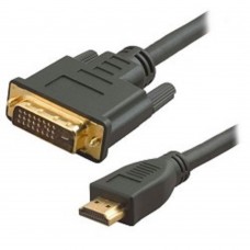 Кабель HDMI / DVI 5bites APC-073-020 Кабель  HDMI M /  DVI M (24+1) double link, зол.разъемы, ферр.кольца, 2м.