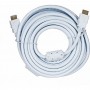 кабели Aopen Кабель HDMI 19M/M ver 2.0, 10М, 2 фильтра, белый  <ACG711DW-10M>4895182204201
