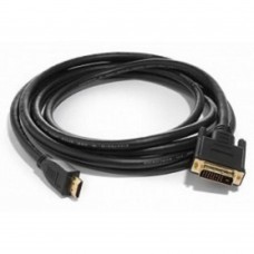 Кабели HDMI / DVI / DP Bion Кабель HDMI-DVI-D 19M/19M, single link, экран, позолоченные контакты, 1.8м, черный BXP-CC-HDMI-DVI-018