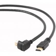Кабели HDMI / DVI / DP Bion Кабель HDMI v1.4, 19M/19M, угловой разъем, позол.раз., экран, 1.8м, черный BXP-CC-HDMI490-018