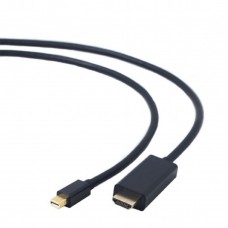 Кабели HDMI / DVI / DP Bion Кабель DisplayPort mini-HDMI, 20M/19M, экран, 1,8м, черный BXP-CC-mDP-HDMI-018