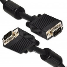 кабели Gembird/Cablexpert CC-PPVGA-10M-B, Кабель VGA Premium , 15M/15M, 10м, черный, тройной экран, феррит.кольца