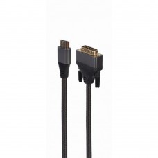кабели Cablexpert Кабель HDMI-DVI , 4K, 19M/19M, 1.8м, single link, пакет (CC-HDMI-DVI-4K-6)
