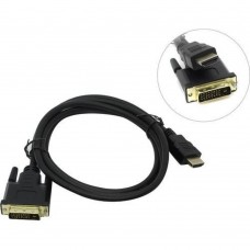 кабели Exegate EX284906RUS Кабель HDMI-DVI ExeGate EX-CC-HDMIM-DVIM-2.0 (19M/25M, dual link, 2м, 2 фильтра, позолоченные контакты)