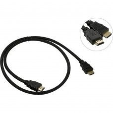 кабели Exegate EX287729RUS Кабель HDMI ExeGate EX-CC-HDMI2-1.0 (19M/19M, v2.0, 1м, 4K UHD, Ethernet, позолоченные контакты)