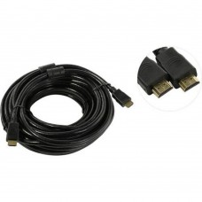 кабели Exegate EX287727RUS Кабель HDMI ExeGate EX-CC-HDMI2-15.0F (19M/19M, v2.0, 15м, 4K UHD, Ethernet, ферритовые кольца, позолоченные контакты)