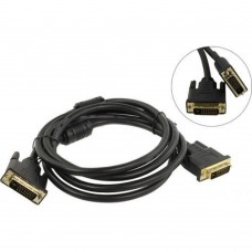 кабели Telecom Кабель DVI-D--DVI-D Dual link 25M/25M, экран, феррит.кольца, 1.8м <TCG441D-1.8M> 4895182213548