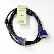 кабели TV-COM Кабель соединительный (QCG120H-1.8M) SVGA (15M/M) 1,8m 2 фильтра 6939510844122