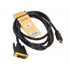кабели TV-COM Кабель (LCG135F-2M) HDMI to DVI-D (19M -25M) 2м, 2 фильтра 