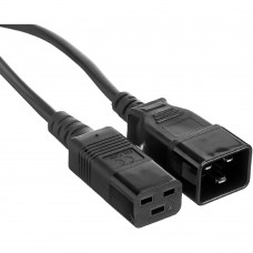 кабели Exegate EP280636RUS Кабель питания (UPS) ExeGate Power EC20-3P (IEC 320 С19->С20) VDE-250V-3*1.5mm2, медь, 16А, черный, 3м.