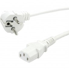 кабель Filum Кабель питания CEE 7/7- С13, 3х0.75мм, 220В, 10A, белый, 1.8м FL-PC10-EU-C13-1.8M-W (873347)