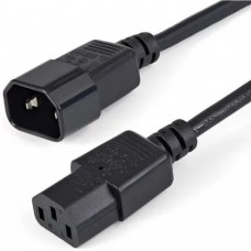 кабель Filum Кабель питания FL-PC10-C13-C14-1.2M С13- C14, 3х0.75мм?, 220В, 10A, чёрный, 1.2 м. FL-PC10-C13-C14-1.2M