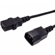 кабель Кабель питания Filum FL-PC16-C13-C14-1M С13- C14, 3х1 мм?, 220В, 10A, чёрный, 1 м. FL-PC16-C13-C14-1M