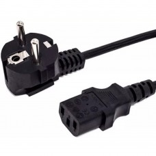 кабель Кабель питания Filum FL-PC6-EU-C13-1M CEE 7/7- С13, 3х0.5мм?, 220В, 6A, чёрный, 1 м.FL-PC6-EU-C13-1M