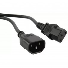 кабель Кабель питания Filum ПВС-АП 3x1.0 С13  - C14, 220/250В, 10А, чёрный, 0.5м FL-PC-C13/C14-C1-0.5-BK