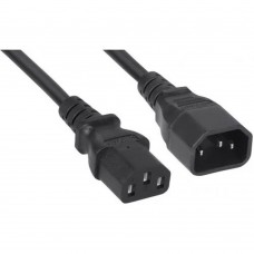 кабель Кабель питания Filum ПВС-АП 3x1.0 С13 - C14, 220/250В, 10А, чёрный, 1.5м FL-PC-C13/C14-C1-1.5-BK