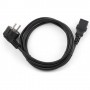 кабели Cablexpert Кабель питания 1.8м, Schuko- C13, 3х1кв.мм, черный, с заземлением, пакет (PC-186-1-1.8M)