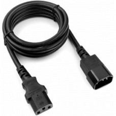 кабели Cablexpert Кабель питания сист.блок-монитор 1.8м, C13-C14, 3х1кв.мм., черный, с зазем. (PC-189-1-1.8M)	