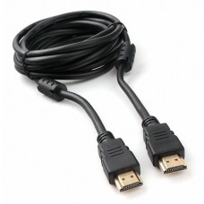 кабели Cablexpert CCF2-HDMI4-10, Кабель HDMI 3м, v2.0, 19M/19M, черный, позол.разъемы, экран, 2 ферр кольца, пакет