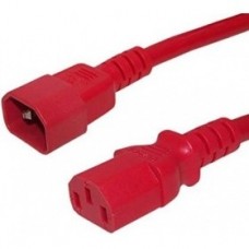 Хиперланй Hyperline PWC-IEC13-IEC14-1.8-RD кабель питания монитор-компьютер IEC 320 C13 - IEC 320 C14 (3x0.75), 10A, прямая вилка, 1.8 м, цвет красный