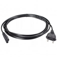кабели Telecom TE023-CU0.5-3M Кабель для аудио-видео техники IEC-320-C7, 2-pin 3m ,черный, медь
