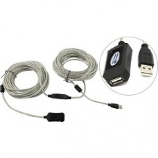 кабели Aopen/Qust Кабель-адаптер USB2.0-repeater, удлинительный активный <Am-->Af> 20м (ACU823-20M) 6938510851345