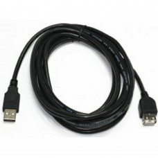 кабели Bion Кабель удлинительный USB 2.0 A-A (m-f), 1.8м, черный BXP-CCP-USB2-AMAF-018