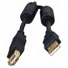 кабели Bion Кабель удлинительный USB 2.0 A-A (m-f), позолоченные контакты, ферритовые кольца, 3м, черный BXP-CCF-USB2-AMAF-030