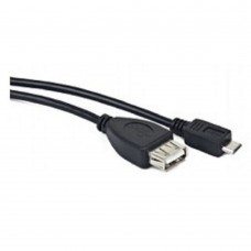кабели Gembird/Cablexpert A-OTG-AFBM-001 AF/MicroBM, Кабель USB 2.0 OTG  , 0.15м, пакет 