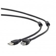 кабели Gembird/Cablexpert CCF2-USB2-AMAF-10 USB 2.0  Pro Кабель, AM/AF, 3м, экран, 2феррит.кольца, черный, пакет