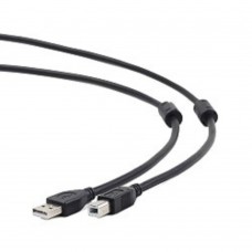 кабели Gembird/Cablexpert CCF2-USB2-AMBM-10 USB 2.0 Pro Кабель  , AM/BM, 3м, экран, 2феррит.кольца, черный, пакет