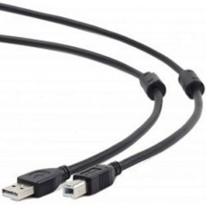 кабели Cablexpert Кабель USB 2.0 Pro CCF2-USB2-AMBM-6, AM/BM, 1.8м, экран, 2феррит.кольца, черный, пакет