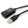 кабели Cablexpert UAE016-BLACK Кабель удлинит. USB 2.0 активный AM/AF, 4.8м, черный, пакет