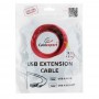 кабели Cablexpert UAE016-BLACK Кабель удлинит. USB 2.0 активный AM/AF, 4.8м, черный, пакет