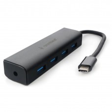 кабели Концентратор USB 3.0 Gembird UHB-C364, 4 порта, Type-C, с доп питанием
