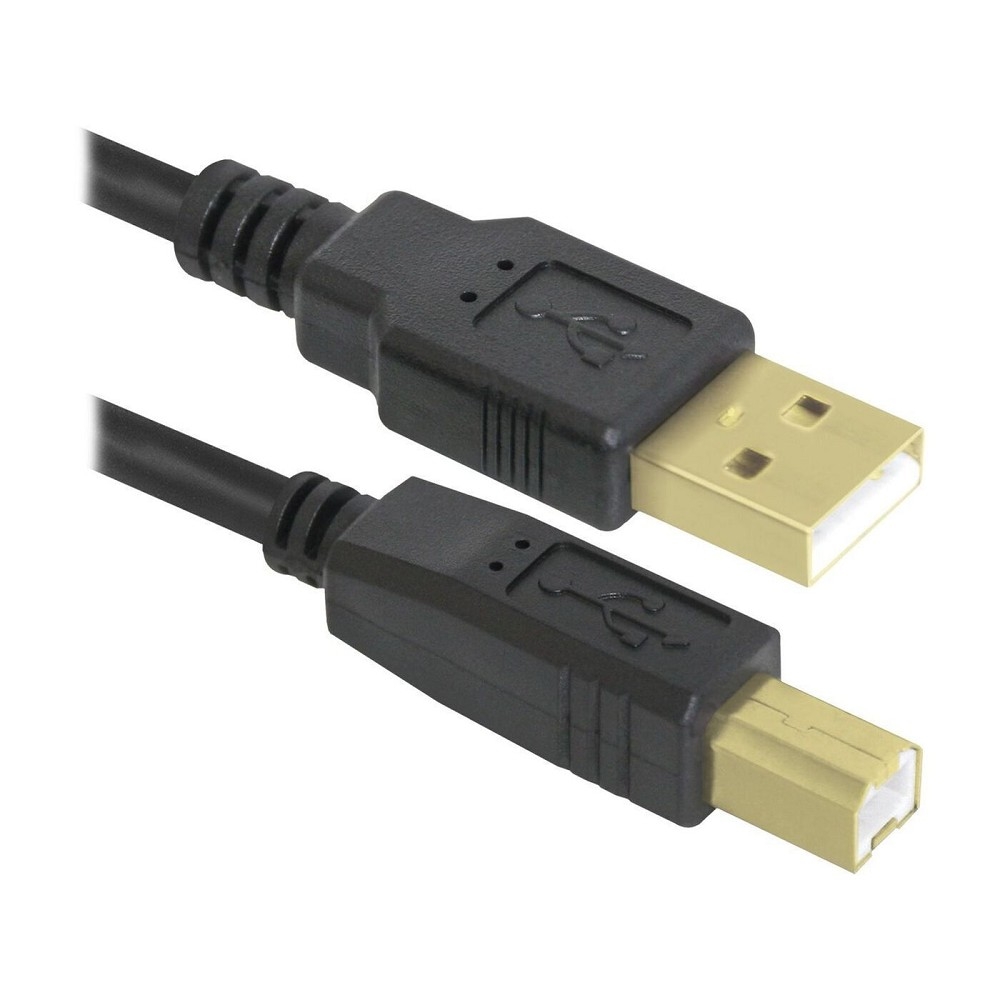 кабели Defender USB04-06 PRO Кабель USB 2.0  для соед. 1.8м AM/BM , зол.конт, 2фер.фил.  87430