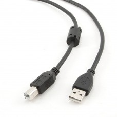 кабель Filum Кабель USB 2.0 Pro, 1 м., ферритовое кольцо, черный, разъемы: USB A male-USB B male, пакет. FL-CPro-U2-AM-BM-F1-1M (894161)
