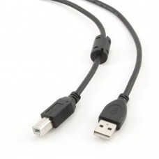 кабель Filum Кабель USB 2.0 Pro, 1.8 м., ферритовое кольцо,  черный, разъемы: USB A male-USB B male, пакет. FL-CPro-U2-AM-BM-F1-1.8M (894162)