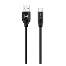 кабели Harper USB - USB type-C, SCH-732 black (Силиконовый Кабель для зарядки и синхронизации, 2м, Металлический штекер на концах. Способны заряжать устройства до 2х ампер)