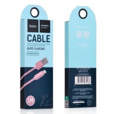 кабели HOCO HC-32175 X2/ USB кабель Lightning/ 1m/ 2.4A/ Нейлон/ Rose Gold