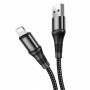 кабели HOCO HC-34198 X50/ USB кабель Lightning/ 1m/ 2.4A/ Нейлон/ Black