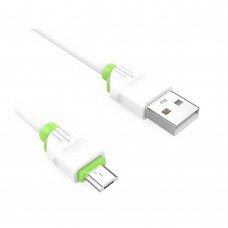 кабели LDNIO LD_B4506 LS34/ USB кабель Micro/ 1m/ 2.4A/ медь: 86 жил/ White
