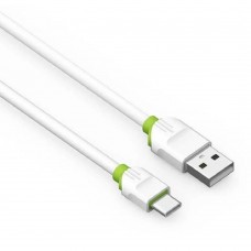 кабели LDNIO LD_B4511 LS35/ USB кабель Type-C/ 2m/ 2.4A/ медь: 120 жил/ White