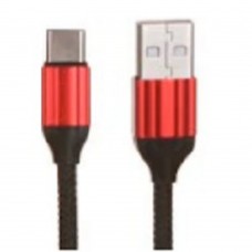 кабели LDNIO LD_B4634 LS431/ USB кабель Type-C/ 1m/ 2.4A/ медь: 86 жил/ Нейлоновая оплетка/ Red