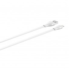 кабели LDNIO LS552/ USB кабель Lightning/ 2m/ 2.1A/ медь: 86 жил/ Плоский/ White