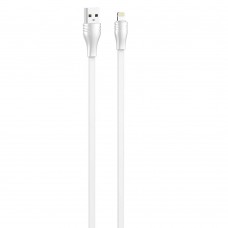 кабели LDNIO LS553/ USB кабель Lightning/ 3m/ 2.1A/ медь: 152 жилы/ Плоский/ White