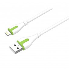 кабели LDNIO LS572/ USB кабель Lightning/ 2m/ 2.1A/ медь: 86 жил/ White&Green