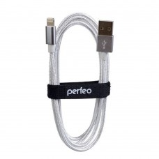 кабели PERFEO Кабель для iPhone, USB - 8 PIN (Lightning), белый, длина 1 м. (I4301)