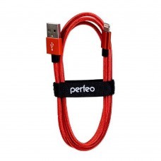 кабели PERFEO Кабель для iPhone, USB - 8 PIN (Lightning), красный, длина 1 м. (I4309)