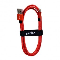 кабели PERFEO Кабель для iPhone, USB - 8 PIN (Lightning), красный, длина 3 м. (I4310)